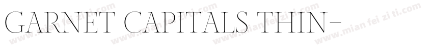 Garnet Capitals Thin字体转换